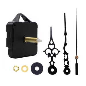 Bothyi - Mecanismo De Movimiento De Reloj De Cuarzo De Pared Diy, Piezas De Repuesto, Flor Negra