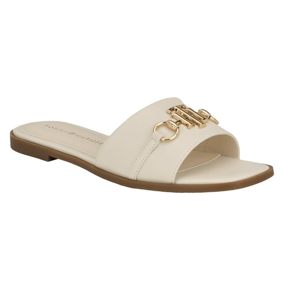 Sandalia Tommy Hilfiger Pipper para mujer, color marfil, talla 5