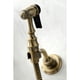 thumbnail image 3 of Grifo de cocina Kingston Brass Heritage de montaje en pared con rociador, 3 of 9