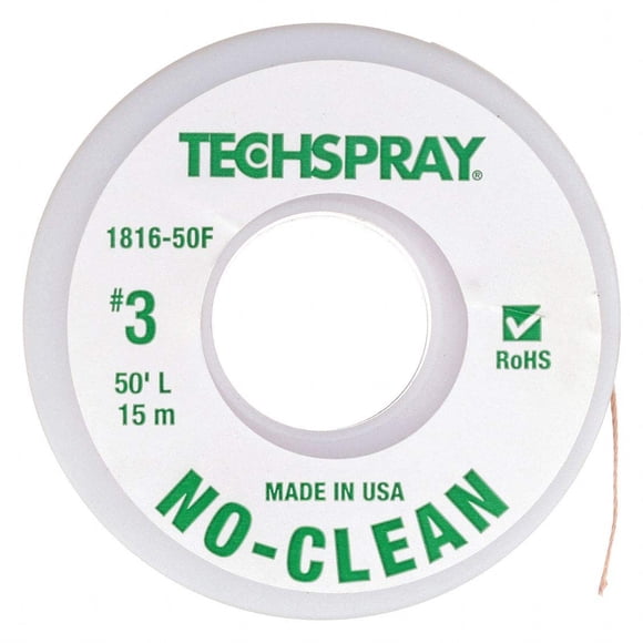 Malla desoldadora Techspray 1816-50F tamaño 3, 50 pies