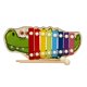 thumbnail image 4 of juguete de madera animal octava 8 tonos golpea xilófono bola de piano martilla cocodrilo, 4 of 5