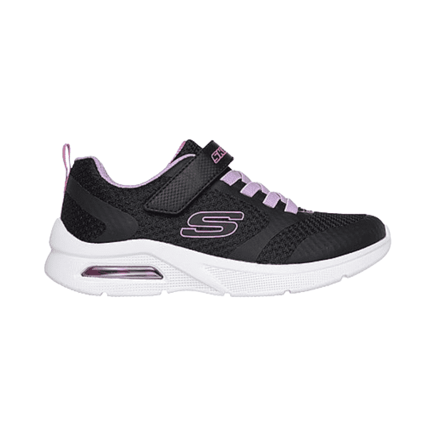 ZAPATILLAS SKECHERS MICROSPEC MAX INFANTIL 303543L-BKLV - Talla 30 CL / 1Y US / 20 CM