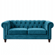 thumbnail image 2 of Sofa Florencia 3C Tela Velvet Azul Petroleo, 2 of 6