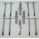 thumbnail image 1 of Juego de 8 piezas para tapa de válvula RJSPHH en plata con extensores cromados, 1 of 7