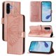 thumbnail image 1 of Funda cartera mariposa para Samsung Galaxy A36 5G con soporte y ranuras para tarjetas Oro rosa, 1 of 5