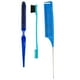 thumbnail image 2 of 3x peine para pelo con estilo, juego de cepillos para burlarse, peine de separación, cepillo para el pelo con cerdas, juego de cepillos pulidos para a Azul, 2 of 5