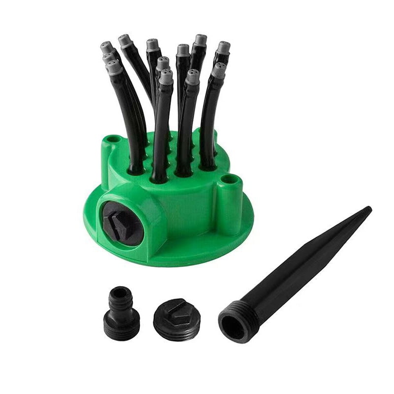 Xusx111 - Pulverizador Flexible De Césped Y Jardín Pulverizador De Jardín Sistema De Riego Automático De 360 °, Pulverizador De 12 Tubos Para Riego, Riego De Césped Y Plantas Manos Libres