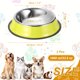 thumbnail image 2 of Cuenco para Perros de Acero Inoxidable Uxcell, Cuenco para Comida y Agua con Base de Silicona Antideslizante (33.8oz, Amarillo, 3 Piezas), 2 of 7