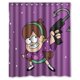 thumbnail image 1 of Cortina de ducha con ganchos de Gravity Falls Mabel Grappling Hook, juego de cortina de baño, tamaño 60 x 72 pulgadas, 1 of 3