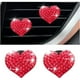 thumbnail image 1 of Clip de ventilación para ambientadores de automóviles, diseño exterior amoroso, diamantes de imitación de vidrio, decoración interior brillante del automóvil, hermosos accesorios para mujeres y niñas, 1 of 5