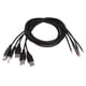 thumbnail image 1 of 5pcs diy usb 2.0 un enchufe macho 2 pin 2 cable conector de cable de carga de energía 100cm, 1 of 3
