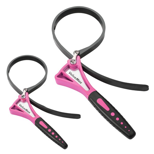Juego de llaves de correa ValueMax, filtro de aceite ajustable de 4 cm a 6 cm, color morado