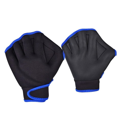 Ioensy - 1 Par De Guantes De Natación Para Paletas De Mano Para Surfear Profesionales De Aeróbic Acuático Negro 18Cm X 19Cm