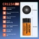 thumbnail image 2 of Batería ViCep CR123A 3 V 1700 mAh de litio (paquete de 6), 2 of 7