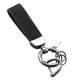 thumbnail image 4 of PU Cuero Llavero Decoración Regalo Llavero Clip Para Mochila Monedero Bolso Negro, 4 of 5