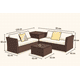 thumbnail image 2 of Set Terraza 4 Cuerpos Con Sillones Cojines Mesa De Exterior Café, 2 of 6