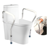 Homebrandt - Barra De Apoyo Inodoro Seguridad Aduto Mayor Y Embarazadas