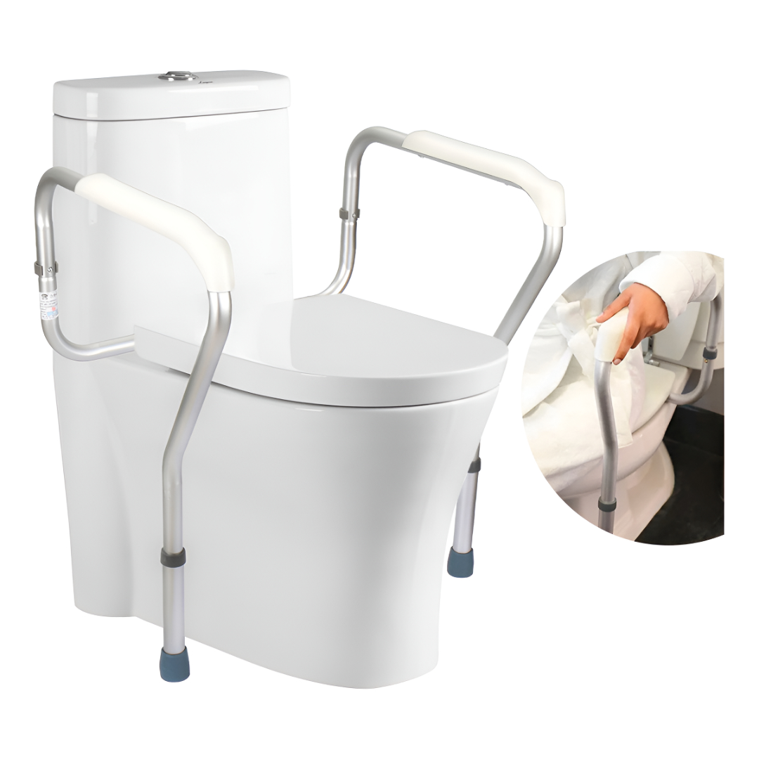 Homebrandt - Barra De Apoyo Inodoro Seguridad Aduto Mayor Y Embarazadas