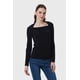 thumbnail image 1 of Polera Mujer Aplicación Cuello Negro, 1 of 4