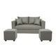thumbnail image 2 of Living Aurelia 2 Cuerpos + 2 Pouf Tela GRIS, 2 of 2