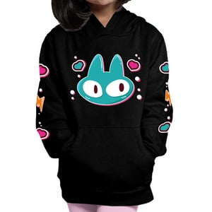 Bagustore - Polerón Estampado Gato Corazones