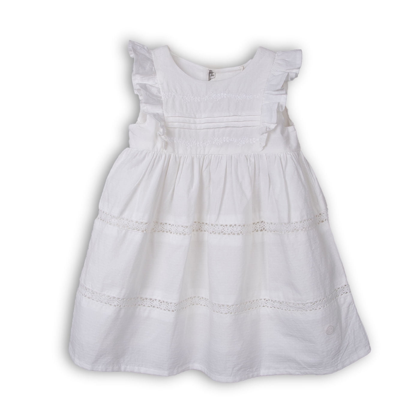 Vestido Bebé Niña Blanco Pillin