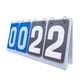 thumbnail image 4 of Tablero de puntuación con tapa de 4 dígitos, marcador de puntuación, juego de competición, marcador de mesa para pelota de tenis, baloncesto, fútbol, gris azul, 4 of 5