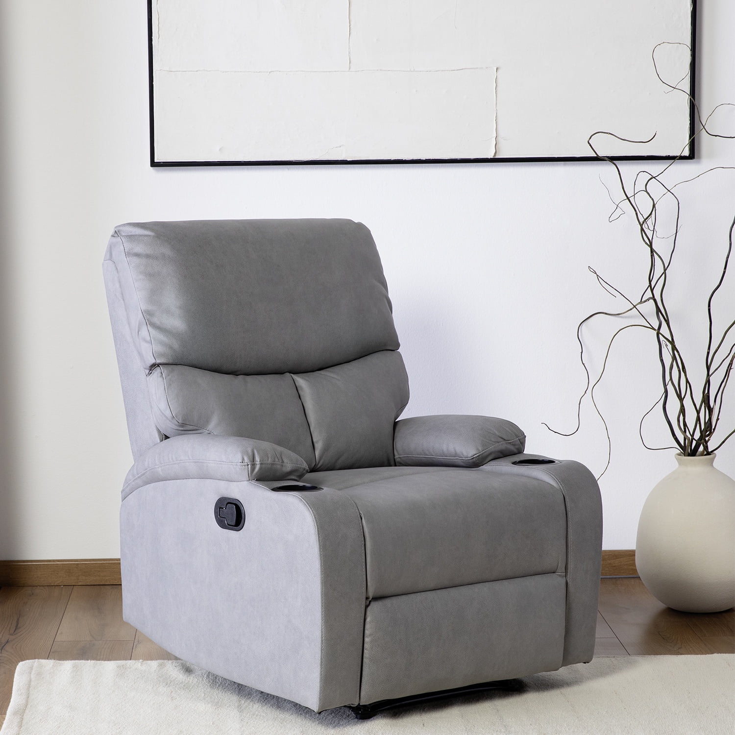 Vys Spa - Bergere Reclinable New Dante Grey Con Posavasos