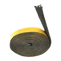 Magideal - Sello De Cinta Para Chimenea, Accesorios Autoadhesivos De Fibra De Vidrio, Reemplazos De Cuerda De Sellado Versátiles Para Vidrio De Ventana, Fácil De 15Mmx4Metros