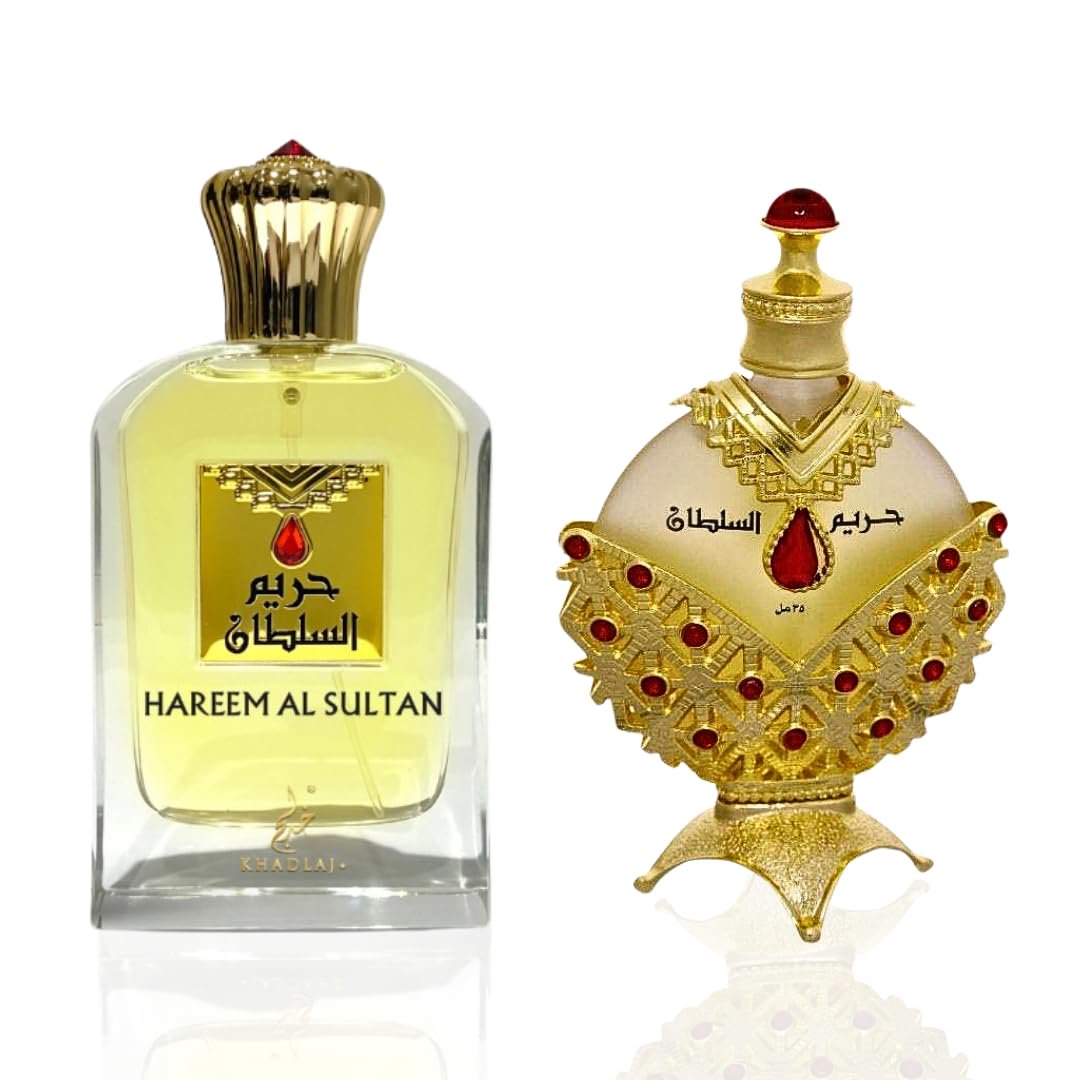 Set De Regalo De Perfume Khadlaj Perfumes Hareem Al Sultan Gold 75 Ml + 35 Ml