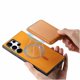 thumbnail image 4 of Funda de Cuero Magnética con Tarjetero para Samsung Galaxy S23 Ultra Cubierta Delgada Amarillo, 4 of 5