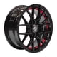 thumbnail image 1 of SETX4 LLANTAS 14x6 4X100/4X114 Et35 DAIYA B-UC-Red, 1 of 3