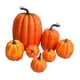 thumbnail image 2 of 7 piezas de calabazas falsas, modelo de accesorios de espuma de para Halloween, pequeñas calabazas de simulación realistas para bricolaje, modelo para Naranja, 2 of 5