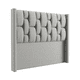 thumbnail image 2 of Respaldo de cama 2 plazas en lino gris claro, 2 of 2