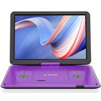 Reproductor De Dvd Portátil Boifun 17.5 Con Pantalla Hd De 15.6 Pulgadas, Morado