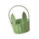 thumbnail image 1 of Cesta De Conejito De Pascua Cesta De Flores Tejida Portátil Para Vacaciones, Cocina, Camping, Verde, 1 of 5
