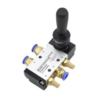 Ioensy - Válvula De Control Manual Neumática Buen Sellado Fácil De Usar Conexiones Ligeras Pc8 02