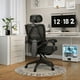thumbnail image 2 of Silla De Oficina Ergonomica Reclinable De Color Negro, 2 of 3