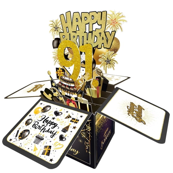 Tarjeta de cumpleaños Joycard, decoración de 91 cumpleaños, 91 años