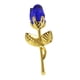 thumbnail image 1 of Rosa De Cristal, Regalo De Flores, Regalo De Boda, Navidad, Romántico, Para Mujer, Su Abuela, Dorado, Azul, 1 of 5