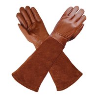 Ioensy - Guantes De Soldadura Guantes De Trabajo Guantes De Cuero De Pu Para Asar Para Taller De Jardín M