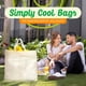 thumbnail image 5 of Bolsas reutilizables para compras Simply Cool, paquete de 50, 37 x 37 x 17 cm, 5 of 7
