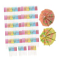 Bothyi - Sombrillas De Cócteles De Papel Vajilla Desechable Selecciones De Comida Para Pastel De Bar De Boda 140 Piezas