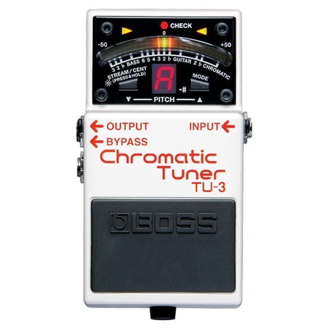Pedal Afinador Cromático Boss Tu-3 Con Bypass Para Guitarra/Bajo