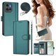 thumbnail image 2 of Funda Cartera para Motorola Edge 50 5G con Bolsillo para Billetes, Verde Oscuro, 2 of 6