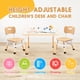 thumbnail image 2 of Juego de mesa y silla JIAOQIU para niños, ajustable de 3 a 12 años con escritorio, 2 of 7