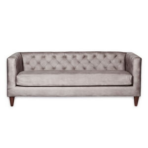 Latam Home - Sofá Brescia 3C Cuero Kentucky Gris