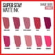 thumbnail image 5 of LABIAL LARGA DURACIÓN SUPER STAY MATTE INK PINK 180 REVOLUTIONARY MAYBELLINE, 5 of 8