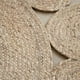 thumbnail image 4 of Alfombra Redonda De Yute Borde De Circulos Color Natural, 4 of 5