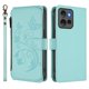thumbnail image 2 of Funda Cartera Mariposa para [Motorola Edge 50 5G] con Soporte y Cremallera Verde menta, 2 of 6